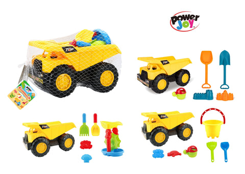 Summerz Contruction Truck 6 Pieces Assorted, One Piece Sold Separately--مجموعة لعب شاحنة سامرز من 6 قطع متنوعة، قطعة واحدة تباع بشكل منفصل، بلاستيك، ألوان متعددة