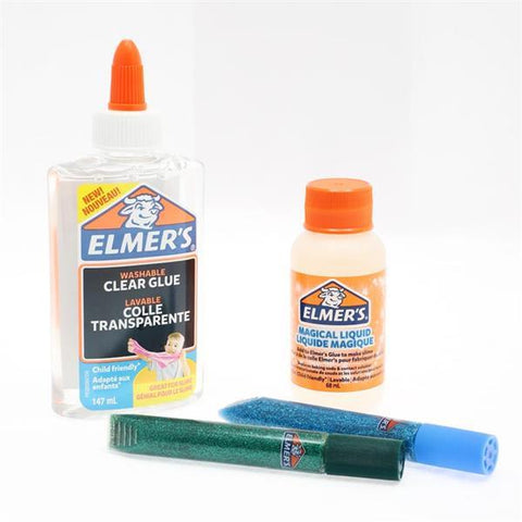 ELMERS MINI STARTER SLIME KIT GN/BLU 4PC--ايلميرز مجموعة سلايم ميني اخضر/ازرق 4قطع