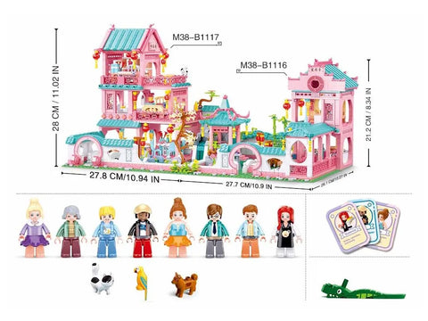 Girls Dream-Chinese Stlye Villa-959 PCS--سلوبان قطع تركيب بناتي فيلا الأحلام  -  959 قطعة