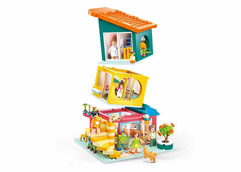 Girls Dream-Jenga House-571 PCS--سلوبان قطع تركيب بناتي منزل جنجا  -  571 قطعة