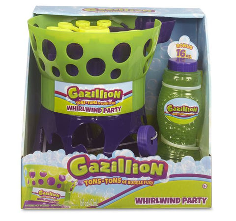 Gazillion Whirlwind Party Machine Bubble Toy, Multi-Colour, 36234 --لعبة الة عاصفة الفقاقيع المناسبة للحفلات، متعددة الالوان، 36234من جازيليون