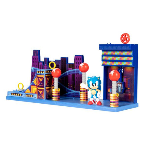 Sonic The Hedgehog Action Figures 2.5" Studiopolis Zone Playset --سونيك القنفذ مجموعة لعب مجسم شخصية ستوديوبوليس زون 2.5 انش