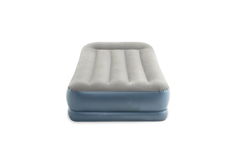 INTEX TWIN PILLOW REST MID-RISE AIRBED W/ FIBER-TECH BIP -- انتكس وسادة هوائية مزدوجة متوسطة الارتفاع مزودة بتقنية