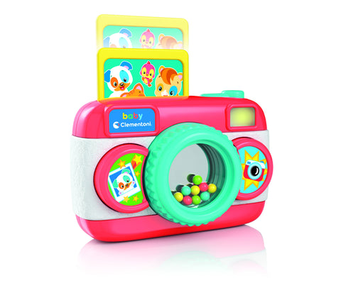 CLEMENTONI BABY CAMERA--لعبة الكاميرا مع اصوات حيوانات وموسيقى