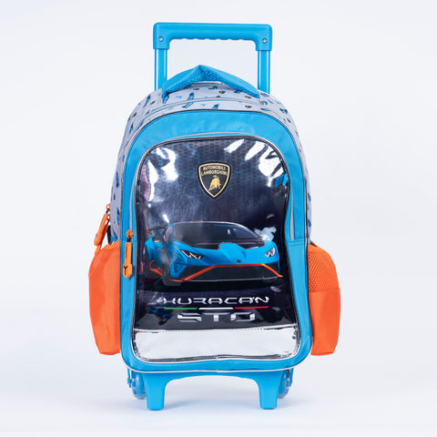 LAMBORGHINI Trolley LAMBORGHINI 16 Inch +Pencil Case--شنطة ترولي لامبورجيني 16 انش +مقلمية