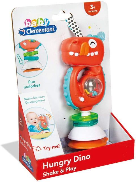 CLEMENTONI ELECTRONIC RATTLE DINO--لعبة الديناصور مع أصوات