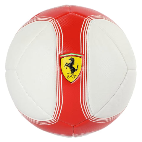 FERRARI #5 MACHINE SEWING SOCCER BALL-BL--فيراري كرة قدم لون أبيض وأحمر - مقاس 5 -