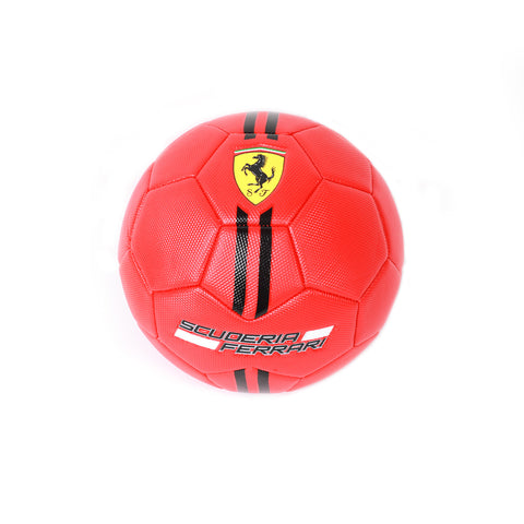 FERRARI #5 MACHINE SEWING SOCCER BALL--كرة قدم فيراري أحمر بخطوط - 5 بوصة