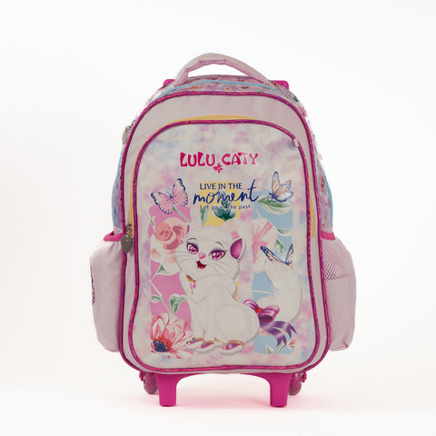 LULU CATY Trolley LULU CATY 16 Inch +Pencil Case--شنطة ترولي لولو كاتي 16 انش +مقلمية