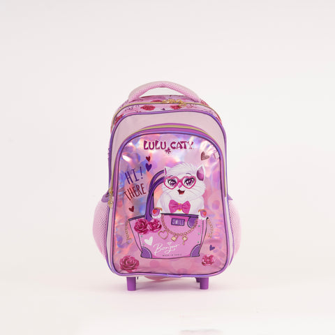 LULU CATY Trolley LULU CATY 13 Inch Pink--حقيبة ظهر مصممة بشخصية لولو كاتي