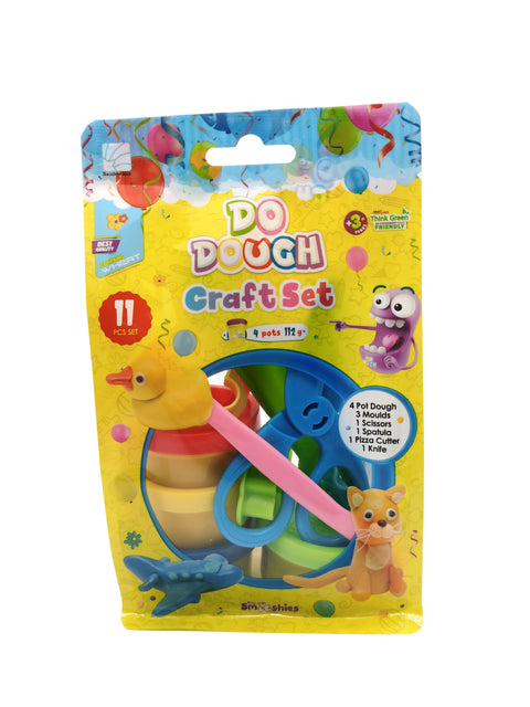 Do Dough Craft Set: 4 pots 1oz dough,3 small cutt--مجموعة صناعة العجين: 4 أوعية عجين سعة 1 أونصة، 3 قطع صغيرة