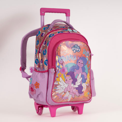 MY LITTLE PONY Trolley MY LITTLE PONY 16 Inch +Pencil Case--شنطة ترولي ماي ليتل بوني 16 انش +مقلمية