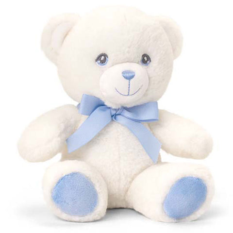 KEELECO BABY CREAM BEAR W/ RIBBON 2ASST--كيليكو كريم اطفال مع شريط