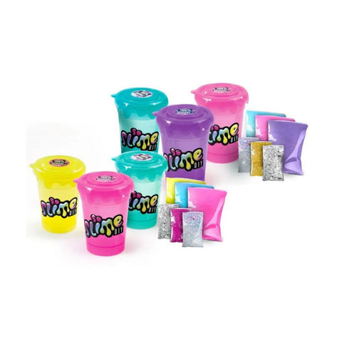 So Slime DIY Slime Shakers Set 3-Pieces--شيكر سلايم سو سلايم لصنع انماط لعب فريدة بنفسك من كانال تويز، 6 قطع، بلاستيك، ألوان متعددة