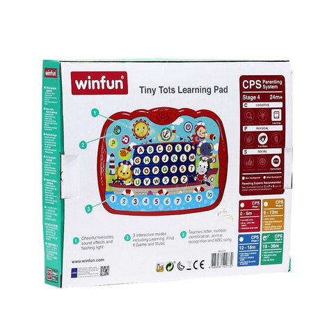 Winfun Tiny Tots Learning Pad --لعبة لوحة التعلم تايني توتس