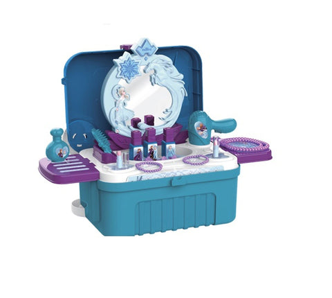 FROZEN2 DRESSING TABLE TROLLEY CASE 3IN1--فروزن علبة منضدة تزيين بعجلات 3 في 1