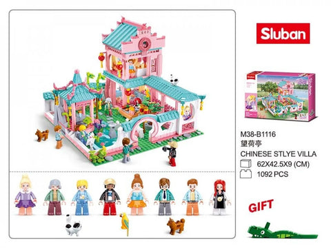 Girls Dream-Chinese Stlye Villa-959 PCS--سلوبان قطع تركيب بناتي فيلا الأحلام  -  959 قطعة