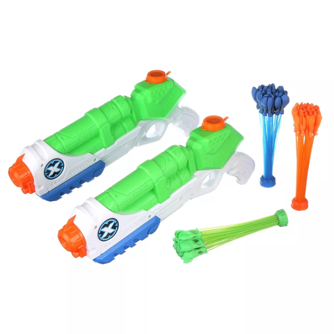 X-Shot BOB Water Blaster 2 Medium Typhoon Thunders With 3 Bunch O Balloons--مسدس الماء إكس شوت بوب 2 تايفون ثاندر متوسط الحجم مع 3 بالونات