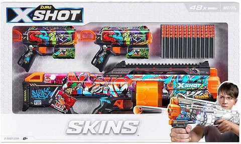 X-Shot Mix Combo Pack Last Stand And 2Pk Flux--مجموعة اكس شوت