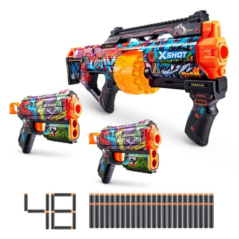 X-Shot Mix Combo Pack Last Stand And 2Pk Flux--مجموعة اكس شوت