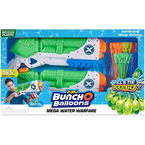 X-Shot BOB Water Blaster 2 Medium Typhoon Thunders With 3 Bunch O Balloons--مسدس الماء إكس شوت بوب 2 تايفون ثاندر متوسط الحجم مع 3 بالونات