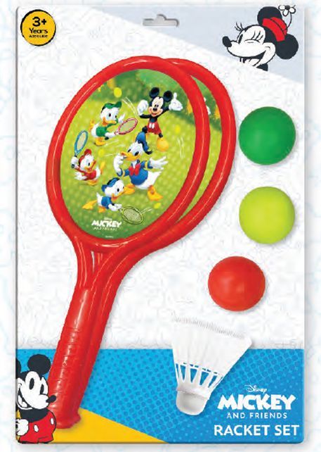 DISNEY MICKEY RACKET SET--مجموعة مضارب ديزني ميكي