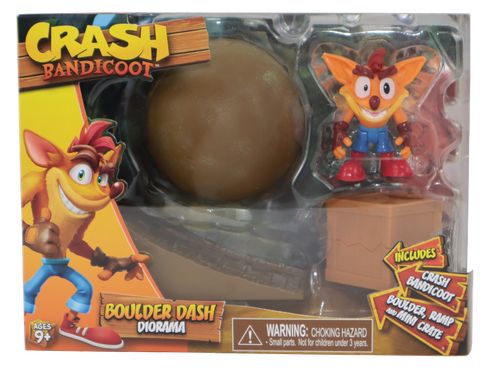 Crash Bandicoot 2.5-Inch Boulder Dash Diorama--كراش بانديكوت 2.5 بوصة بولدر داش ديوراما