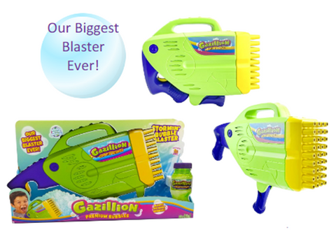 GAZILLION BUBBLE STORMIN BLASTER B/O 8OZ--غازيل الفقاعات العاصفة