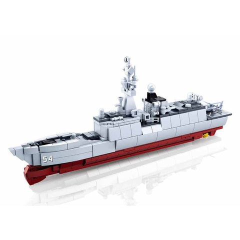 Sluban Model bricks-054A Frigate 1:450(417pcs) -- سلوبان قطع تركيب سفينة اعتداء برمائية 1088 قطعة