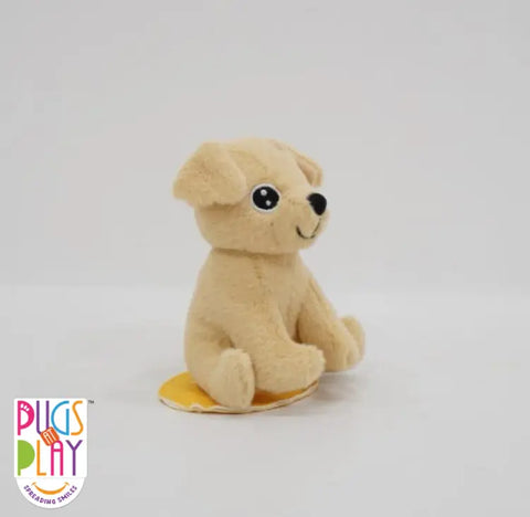 Pugs At Play Shoulder Buddy Goldie 4-Inch--لعبة غولدي رفيق الكتف من باغز ات بلاي، مقاس 10 سم