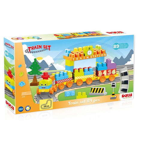 TRAIN SET 85 PCS--لعبة قطار 85 حبة