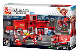 SLUBAN F1 Racing Car Station 557 PCS-- سلوبان قطع تركيب محطة سيارات سباق 557 قطعة