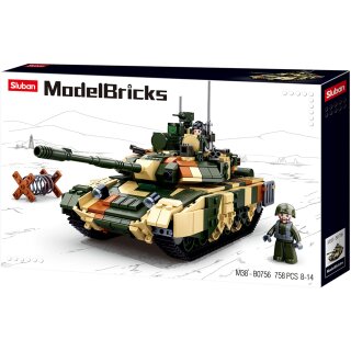 Sluban Model bricks-T90MS Battle Tank -- سلوبان قطع تركيب دبابة