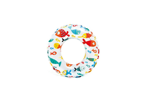 INTEX Lively Print Swim Rings, Multi-Colour--عوامات سباحة بطباعة زاهية من انتيكس - متعددة الالوان، مقاس