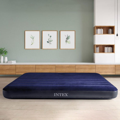 INTEX FULL DURA-BEAM SERIES CLASSIC DOWNY AIRBED--سرير قابل للنفخ من انتكس، متعدد الألوان