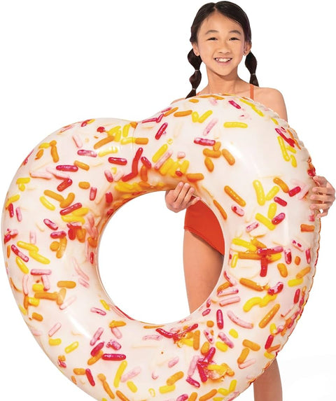 INTEX Sprinkle Donut Heart Tube, Inflated (56253NP) --إنتكس أنبوب سبرينكل على شكل قلب على شكل دونات