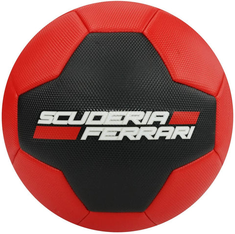 FERRARI #5 MACHINE SEWING SOCCER BALL--كرة قدم فيراري احمر X أسود - 5 بوصة