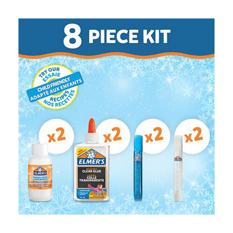 ELMERS FROSTY SLIME KIT 8PCS--ايلميرز مجموعة سلايم فروستي 8قطع