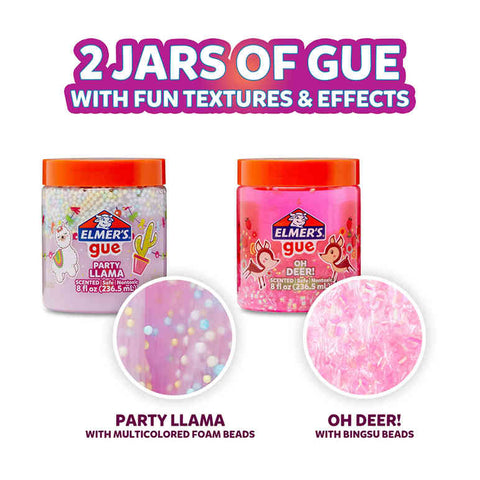 ELMERS PARTY ANIMALS GUE BOX OF 2PCS--ايلميرز سلايم جاهز حيوانات مرحة طقم شد2