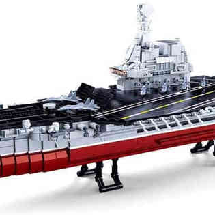 SLUBAN Model bricks-002 Aircraft Carrier 1:450--سلوبان قطع تركيب حاملة طائرات 1636 قطعة