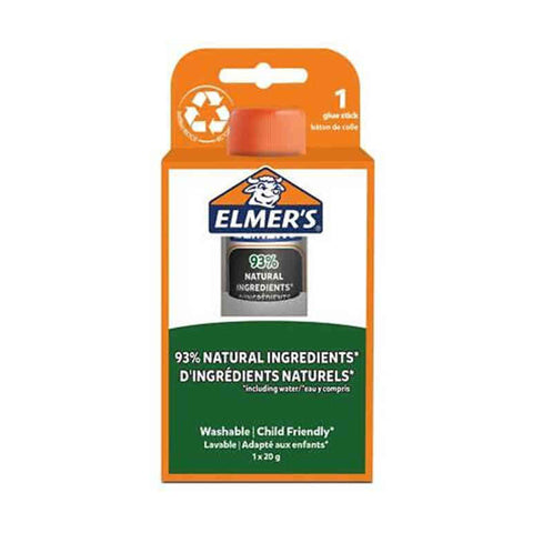 ELMERS PURE SCHOOL GLUE STICK 40G 1PC--ايلميرز اصبع غراء 40غ طبيعي كرت شد1