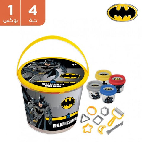 1pc Play-Doh 4oz --صلصال شفاف بات مان - كاسة 4 أونز