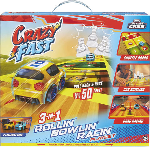 Little Tikes Crazy Fast 3-in-1 Rollin’ Bowlin’ Racin’ Playset--مجموعة لعب ليتل تايكس كريزي فاست 3 في 1 رولين بولين راسين