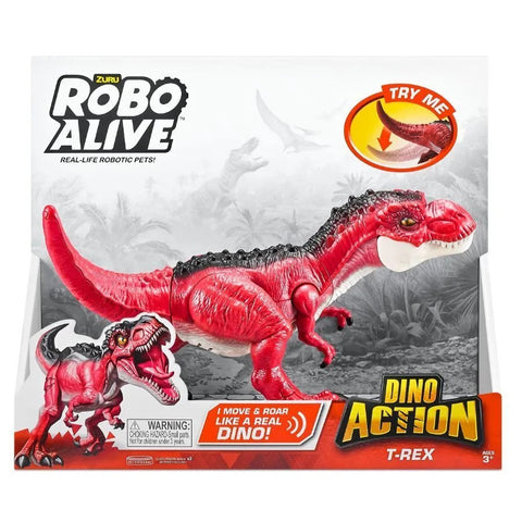 Zuru Robo Alive Dino Action S1,T-REX, Bulk--لعبة ديناصور اكشن من روبو الايف