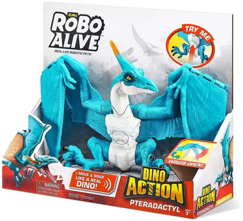 Zuru Robo Alive Dino Action Pteradactyl--لعبة ديناصور اكشن من روبو الايف