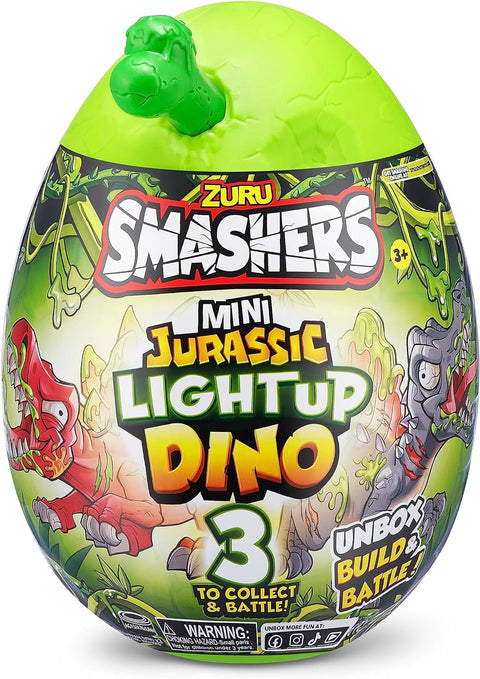 Smashers Jurassic-Series 1 Mini Light-Up Dino PDQ--سماشرز جوراسيك-سيريز 1 دينو صغير مضيء بي دي كيو