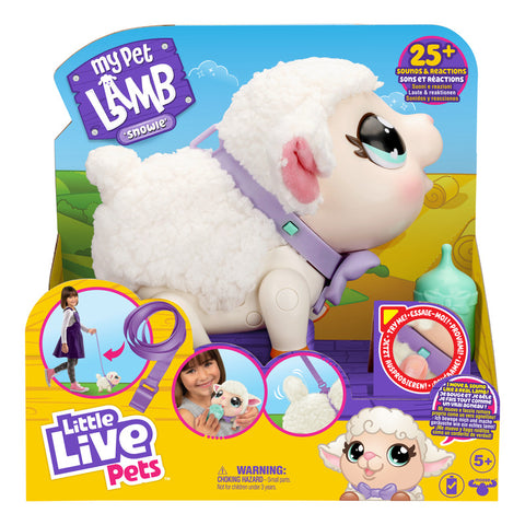 Little Live Pets - My Pet Lamb Soft and Wooly Interactive Toy Lamb That Walks--ليتل لايف بيتس - لحمي الأليف | لعبة خروف تفاعلية ناعمة وصوفي تمشي