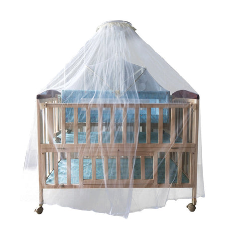 Babylove Wood Bed W/Mosquito Net 27-22F--بيبي لف سرير خشب مع نامسوية