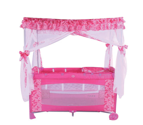 Babylove Playpen With Mosquito Net 27-910A--سرير كبير مع سقف وناموسية من بيبي لوف