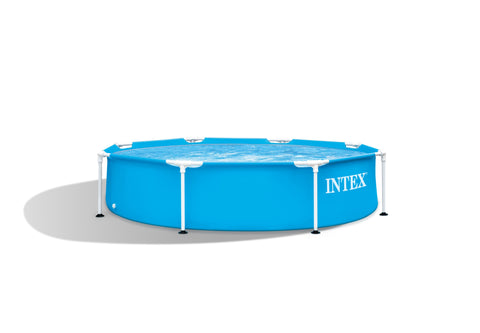 INTEX 8FT X 20IN METAL FRAME POOL--انتكس - حوض سباحة بإطار معدني 8 قدم × 20 بوصة